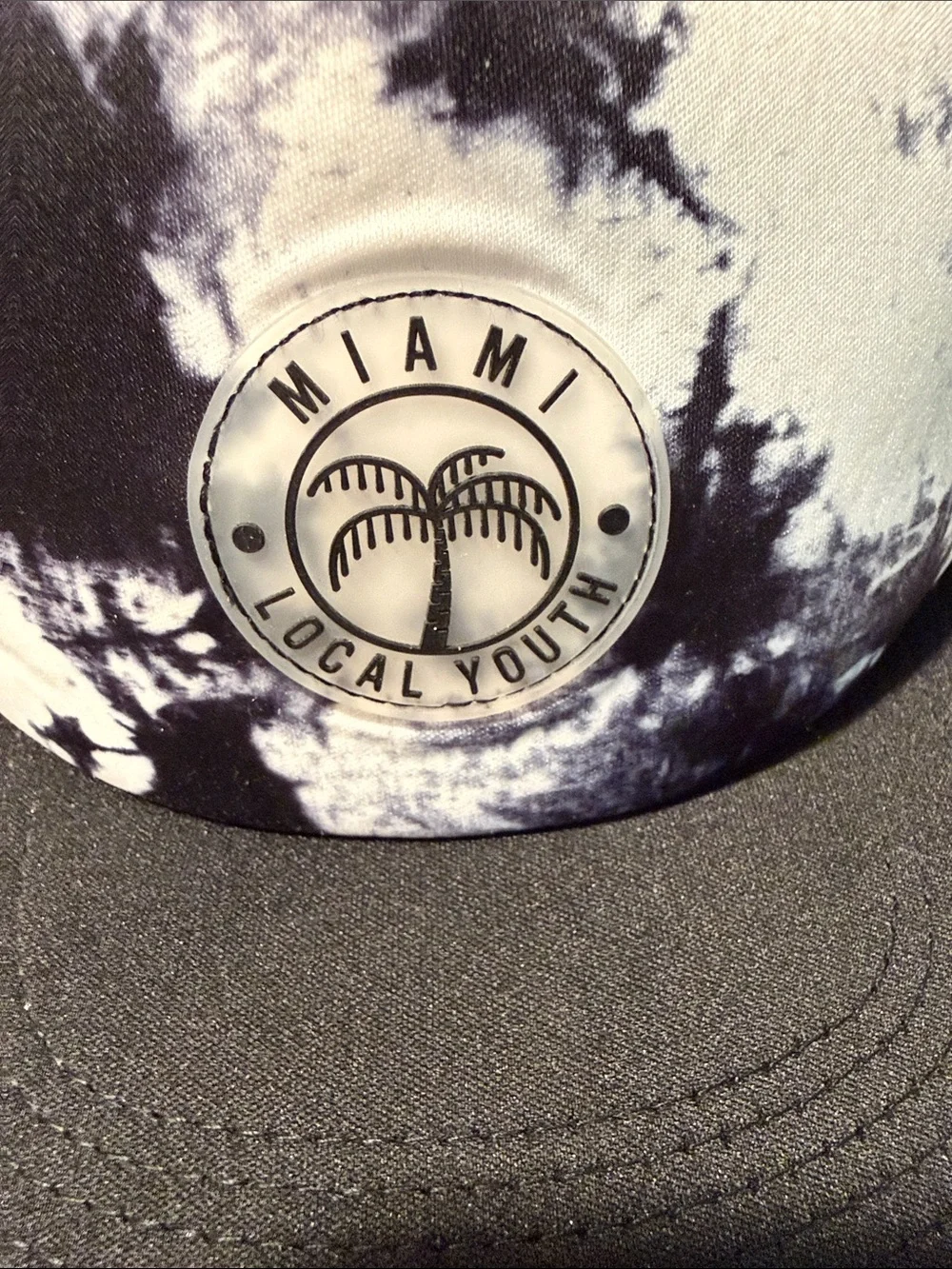 H&M Kids Black & White Tie-Dye Trucker Hat